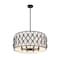 Z-Lite Harden Pendant, 8-Light, 26.25 In.W x 11.75 In.H, Matte Black/White 1948P26-MB - alternate 7